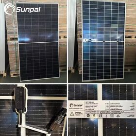 Panel Surya BIPV Monofacial Mono Half Cell Efisiensi Tinggi Hitam Penuh 550W hingga 730W untuk Sistem Hibrida
