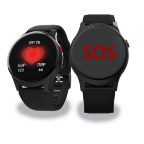 Reloj Inteligente para Trabajadores Aislados para Hombres, Modelo Privado de Caída, Wearfit Smart Watch 4G LTE GPS Tracking SOS Alerta Domiciliaria