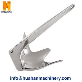 Suministro de fábrica Bruce Anchor, Acero al carbono galvanizado por inmersión en caliente, Equipo de anclaje de barcos marinos de servicio pesado