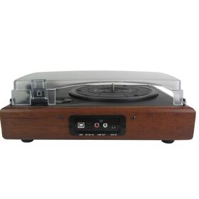 Meilleur prix Fournisseur Personnalisation Antique En Bois Massif Disques Vinyle Platine Lecteur LP Records