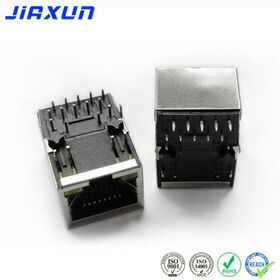 RJ45 Connector Integrated Magnetics 1000 Base-T, Model JIAXUN TRJG0926HENL for PoE+ Applications