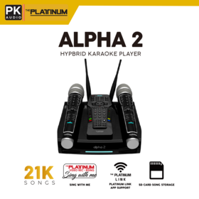 Wholesale Karaoke Machine Alpha 2 4K Wireless Mic Player with Microphone and Android TV for Home Theater