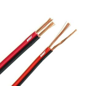 Cable Plano Paralelo UL2468 26AWG 28AWG Conductor de Cobre de 2 Núcleos, Cable de Altavoz de PVC