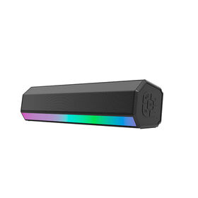 يدعم مكبر صوت بلوتوث لاسلكي USB /TF /AUX 5W * 2 1200mah مكبر صوت بلوتوث مع مصابيح RGB
