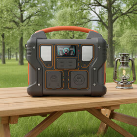 Station d'énergie portable LiFePO4 512 Wh, 300 W, OEM, pour usage domestique et extérieur, de secours, de camping, avec sortie DC Anderson