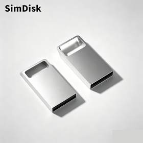 Memoria USB Metálica Portátil SimDisk 1GB a 128GB, USB Stick de Alta Velocidad para Uso Diario y Regalos Promocionales Personalizados