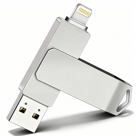 Memoria USB OTG KISSIN 32GB con Doble Interfaz USB 3.0 y Lightning, Almacenamiento de Datos Portátil de Alta Velocidad para Teléfono