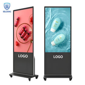 Lieferanten-Display-Kiosk 55 65 75 Zoll Kiosk Touchscreen 4K Stand-Werbedisplay für Einkaufszentren