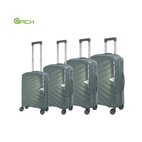Wholesale PP Trolley Travel Luggage with spinner Wheels and built in combination lock