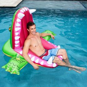 Aufblasbares Wassersurf-Spielzeug mit Froschmaul, Regenbogen-Sprinkler-Liegestuhl, neues PVC/TPU-Produkt, Pool-Schwimmring, schwimmendes Bett
