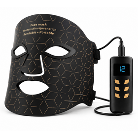 Supersred Red Light Mask 4 Modes Wireless 3000mAh Timer
