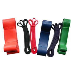 silicone colorful stretch exerciser resistance pull rope