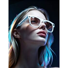 AG19 AI Smart Glasses 8MP Camera BT5.3 Voice Wake Up Real Time Translation 4GB Storage Magnetic Charging