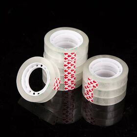Vente en gros de papeterie, petit ruban adhésif transparent, mini ruban pour étudiants, ruban de bureau haute transparence, ruban de scellage de carton