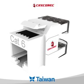 Cat6 Unshielded 180 degree RJ45 Keystone Jack