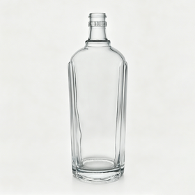 Premium 500ml Unique Shaped Clear Glass Bottle for Grain Liquor, Rice Wine, Craft Spirits & Alcohol