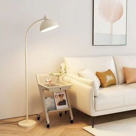 Floor lamp for living room (cream style decor); suitable for placement beside sofas, coffee tables, or bedsides, and next to desks