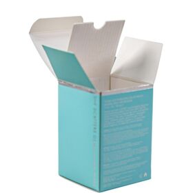 Personalice la caja de lujo acanalada de Kraft de las cajas del perfume del regalo del color azul con la impresión en offset afuera