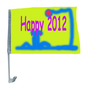 polyester car flag decorative for vehicles