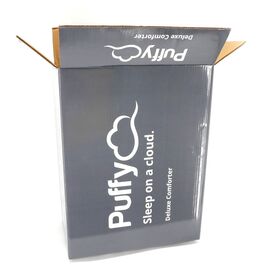 Caja Corrugada Vertical Doble Pared a Prueba de Golpes con MOQ Bajo, Impresión de Eslogan Personalizada para Embalaje de Ropa de Cama de Lujo