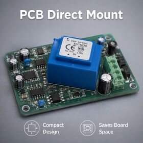 2VA 5VA PCB montaje encapsulado transformador 115V 230V a 12V 24V vacío en maceta baja frecuencia transformador de potencia