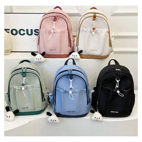 Wholesale School Spine Protection Backpack Anti-Theft Lightweight Convenient Student Backpack Silk Screen Printed