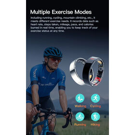 Smart Ring Waterproof Health Fitness Rings Heart Rate Blood Oxygen Sleep Monitoring for Men Women