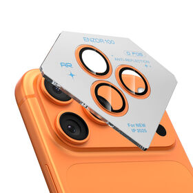 Metal tempered glass protectors for phone camera lenses