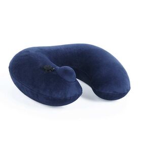 Almohada inflable de la felpa del PVC del precio de fábrica, almohada que acampa cuadrada de la siesta, almohada en forma de U inflable, almohadas del viaje de la oficina