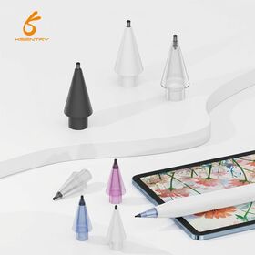رأس قلم ستايلس سيليكون متين، صلابة 2B، بديل لجهاز آيباد برو الجيل الأول والثاني، كتابة صامتة باللون الأبيض