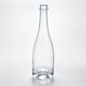 Classic Champagne Shape Clear Glass Bottle for Sparkling Cider, Fruit Sparkling Wine & Beverage
