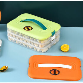 Minimalist new kitchen refrigerator food box dumpling storage box with lid