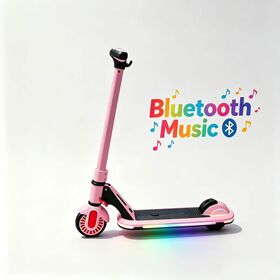 Trottinette Électrique Enfant Deux Roues Dernière Génération de Haute Qualité avec Haut-parleur Bluetooth Intégré, 21.6V 2Ah Électrique pour Enfants