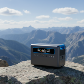 Oem 2304wh haute capacité batterie de secours en plein air camping d'urgence générateur solaire lifepo4 2400w centrale électrique avec ups mode