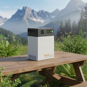 Generator Surya Portabel LiFePO4 Kapasitas Tinggi 314Ah untuk Rumah Cadangan Darurat Luar Ruangan Off-Grid, Stasiun Daya 500W 1kWh