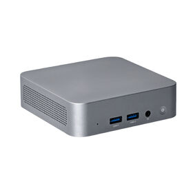 Mini PC Outlet Pabrik, 3.0GHz hingga 4.8Ghz, Quad Cores 8 Threads, 2 X HDMI 2.0, 2 X Type-C, Ukuran Sejengkal Tangan 110*110*36MM, PC Desktop Kecil i7