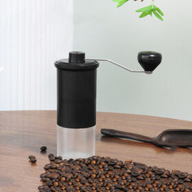 Moulin à Café Manuel Direct Usine en Acier Inoxydable, Moulin à Main avec Meule Conique Réglable pour Grains de Café