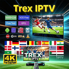 Rêve en gros 4K 8K Forte HD Trex IPTV Échantillon Gratuit pour IPTV Pas Tampon Serveur Premium pour L'europe Allemagne Suisse ROYAUME-UNI
