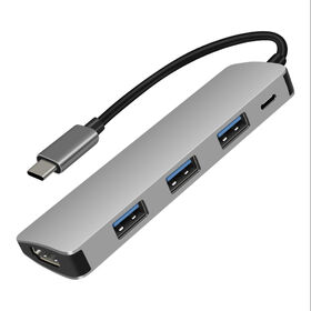 USB C HUB TYPE C auf 3-Port USB 3.0, 4K HDMI PD 100W Premium HUB Adapter für Macbook Pro, Lenovo Surface UND MEHR