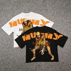 Boxy Fit Cropped T-Shirt aus Baumwolle, Schweres Design, Individuell Anpassbar, Kurzärmeliges Trend-T-Shirt für Herren