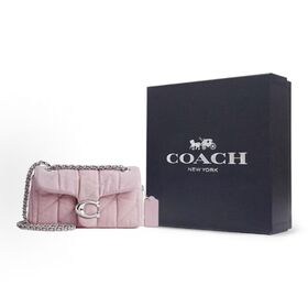 Ladies Mini Quilted Denim Shoulder Handbag with Timeless Classic Brand Logo, All-match Daily Shoulder Purse