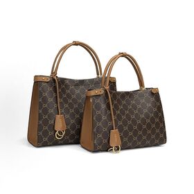 Luxury Textured All-match Printed Ladies Tote Bag, Synthetic Leather Daily Commute Hand & Shoulder Purse