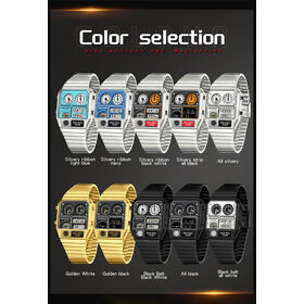 SANDA 3192 Top Digital Watch for Men's Youth and Leisure Multi Functional Temperature Gauge Stopwatch Timing Electronic Watches