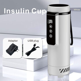 USB Rechargeable Insulin Cooler Travel Cup with Ice Pack Portable Medical Storage for Insulin Pens & Auto-Injectors