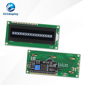 Carácter ruso lcm módulo de visualización SJXD1601A-IIC VA Blanco Negativo microcontrolador i2c lcd 16X1 pantalla de visualización de matriz de puntos