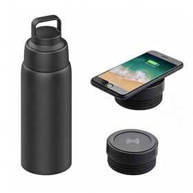 500ml Stainless Steel Vacuum Insulated Thermos Flask with Power Bank Eco-Friendly Double Wall Hot/Cold Retention Travel Mug
