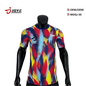 Seragam tim kustom cepat kering dan bernapas grosir, seragam sepak bola, pakaian olahraga pria untuk klub