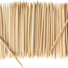BSCI Certified Sustainable Bamboo Toothpicks 3 inch Double Pointed Natural Wood Oral Care Pack of 500