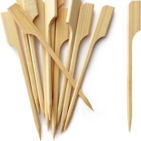 Durable Bamboo Kebab Skewers 6 Inch Pack of 200 Food Grade for BBQs Picnics and Wedding Catering Events