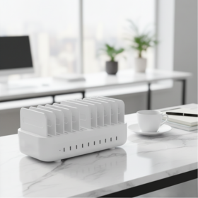 En gros maison bureau 10 ports portable électronique public téléphone portable tablette type c station de charge pour plusieurs appareils